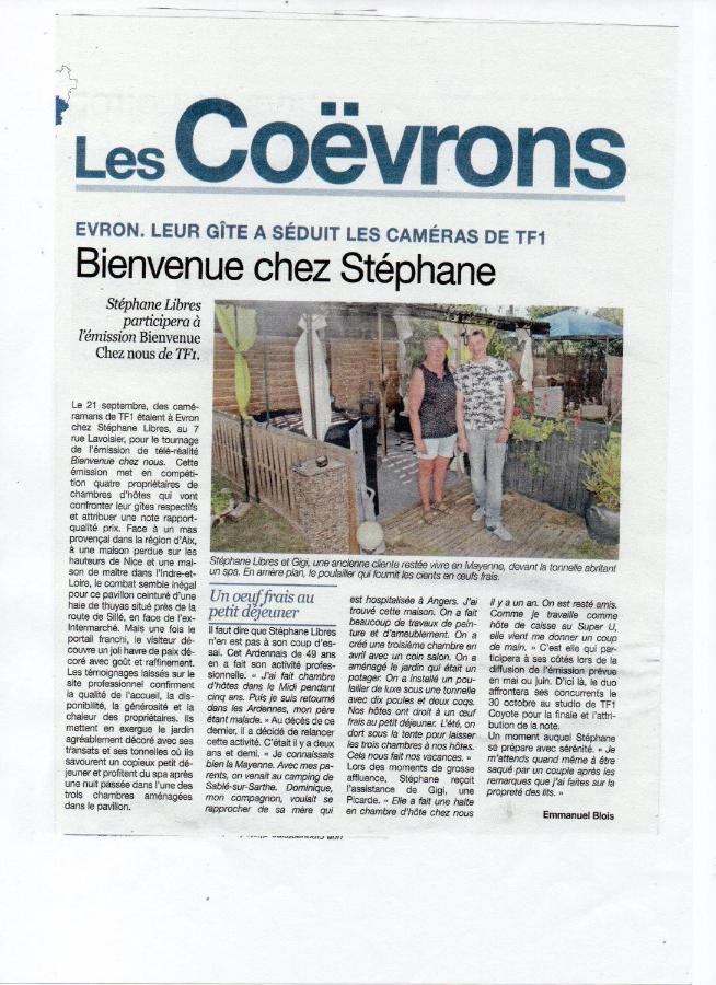 Chambres D Hotes Les Papillons Evron Exterior photo